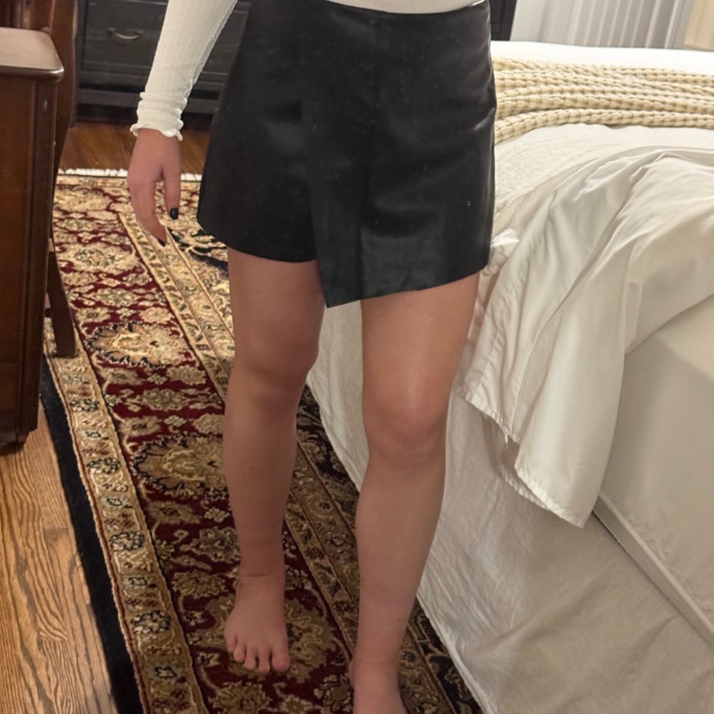 Leather Skort